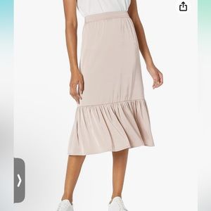 Amazon The Drop Women's Jerry Wide Hem Elastic Back Pull-on Midi Skirt